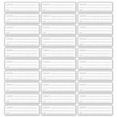 カスタム日付とコンテンツ団体や組織の冷凍庫ラベル シール (正面)