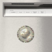 カスタム日付の保存金ゴールドGlam マグネット (インサイチュ (食洗機))