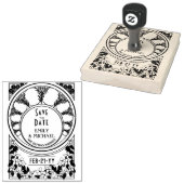 カスタム日付アールデコ装飾ヴィンテージの保存4 ラバースタンプ (押印)