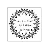 カスタム日付マンダラリースの保存 ラバースタンプ (インプリント)