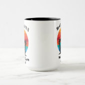 カスタム日付マ退職したグ マグカップ (中央)