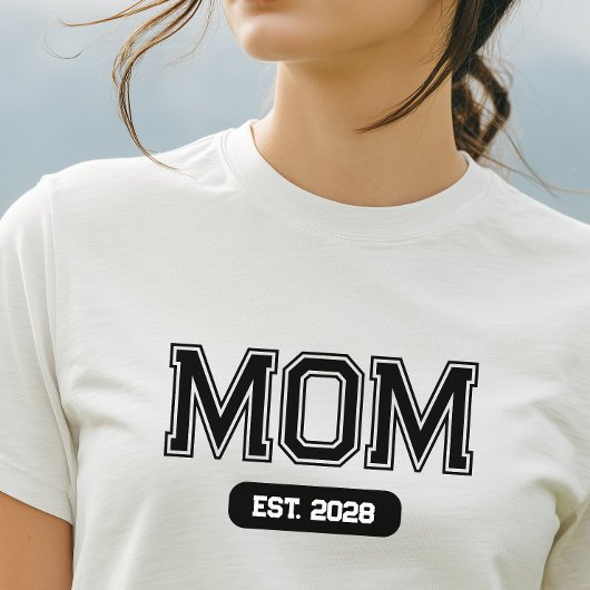 カスタム日付 新米ママ Tシャツ