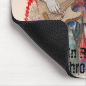 カスタム日本の女ギタリストアー感動的ト マウスパッド (コーナー)