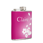 カスタム日本のSNOW RABBITS & 桜スキットル フラスク (右)