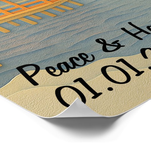 カスタム日本旅行風景美神社 ポスター (角)