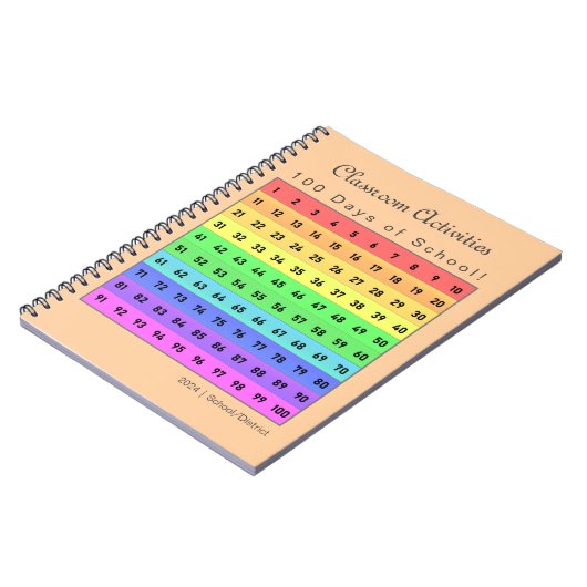 カスタム日100学校教室活動 ノートブック (左側)