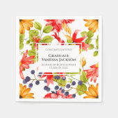 カスタム明モダンるいフローラ卒業 スタンダードカクテルナプキン (正面)