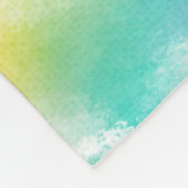 カスタム明快な水彩絞り染め フリースブランケット (角)