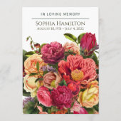 カスタム明水カラーフローラ葬儀プログラム プログラム (正面)