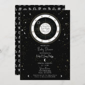 カスタム星占いサンサイン占星術ベビーシャワー 招待状 (正面/裏面)