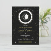 カスタム星占ムーンサイン婚約 招待状 (スタンド正面)