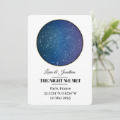 カスタム星地図カーパーソナライズされたド – Night Sky & Da シーズンカード (スタンド正面)