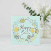 カスタム春フローラキュートチックスハッピーイースター シーズンカード (スタンド正面)