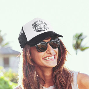 カスタム春休み女子旅かわいいビーチおもしろい キャップ