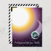 カスタム時代は太陽の周のまわりにりを回る ポストカード (正面/裏面)