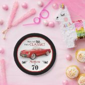 カスタム時代Not Old Redクラシック 1954コンバーチブル ペーパープレート (パーティー)