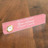 カスタム時計机用ネームプレート デスクネームプレート (側面)