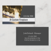 カスタム暖炉サービス 名刺 (正面/裏面)