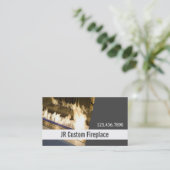 カスタム暖炉サービス 名刺 (スタンド正面)