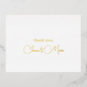 カスタム書エレガント道Thank You Foil Cards 箔シーズンポストカード (正面)