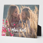 カスタム書写真モダンの点在ピンクハート フォトプラーク (側面)