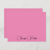 カスタム書名のピモダンクエレガントク ノートカード (正面/裏面)