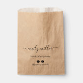 カスタム書素朴エレガント字の紙バッグ フェイバーバッグ (正面)