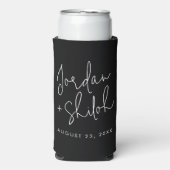 カスタム書結婚の持ち持ち持ち スリム缶クーラー (Seltzer正面)