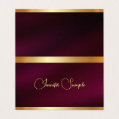 カスタム書道スエレガントクリプトテンプレート贅沢 名刺 (外部フラット)