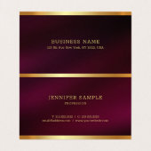 カスタム書道スエレガントクリプトテンプレート贅沢 名刺 (内部フラット)