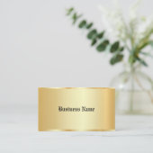 カスタム書道スクリプフェイクト金ゴールドGlamテンプレート 名刺 (スタンド正面)