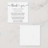 カスタム書道写真ありがとう エンクロージャーカード (正面/裏面)