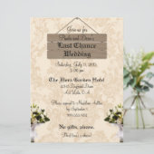 カスタム最後のチャンス結婚式招待状 招待状 (スタンド正面)