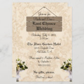カスタム最後のチャンス結婚式招待状 招待状 (正面/裏面)