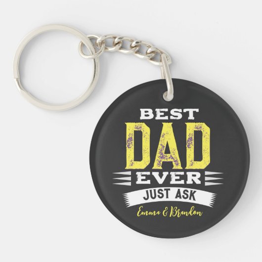 カスタム最高ののパパパパファーテッ頼プ キーホルダー (正面)