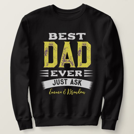 カスタム最高ののパパパパファーテッ頼プ スウェットシャツ (デザイン正面)