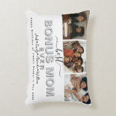 カスタム最高のエレガント賞与Mom Ever Photo collage アクセントクッション (正面(垂直))