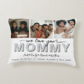 カスタム最高のエレガント賞与Mom Ever Photo collage アクセントクッション (裏面)
