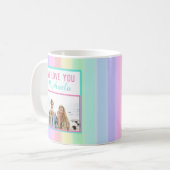 カスタム最高のカラフルレインボー友の写真 コーヒーマグカップ (正面左)
