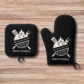 カスタム最高のグリルパパ父の日 鍋つかみ&鍋敷きセット