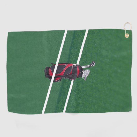 カスタム最高のゴルフタオル：完璧な追加 ゴルフタオル (横)