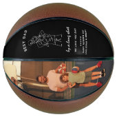 カスタム最高のパパファーズデイバスケ バスケットボール (正面)