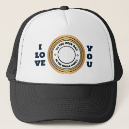 カスタム最高のパパ父の写真のパーソナライズ キャップ