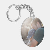 カスタム最高のパパ キーホルダー (正面左)