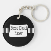 カスタム最高のパパ キーホルダー (裏面)