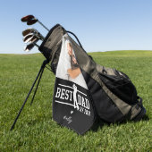 カスタム最高のパパby Par Photo ゴルフタオル (グリーン)