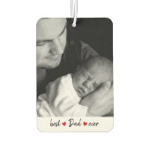 カスタム最高のパパEver 2 Photo カーエアーフレッシュナー (裏面)