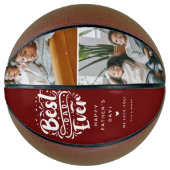 カスタム最高のパパEver 2 Photo Keepsake バスケットボール (正面)