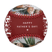 カスタム最高のパパEver 2 Photo Keepsake 野球ボール (裏面)