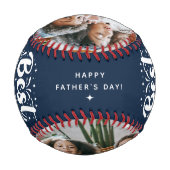 カスタム最高のパパEver 2 Photo Keepsake 野球ボール (裏面)